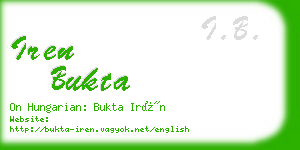 iren bukta business card